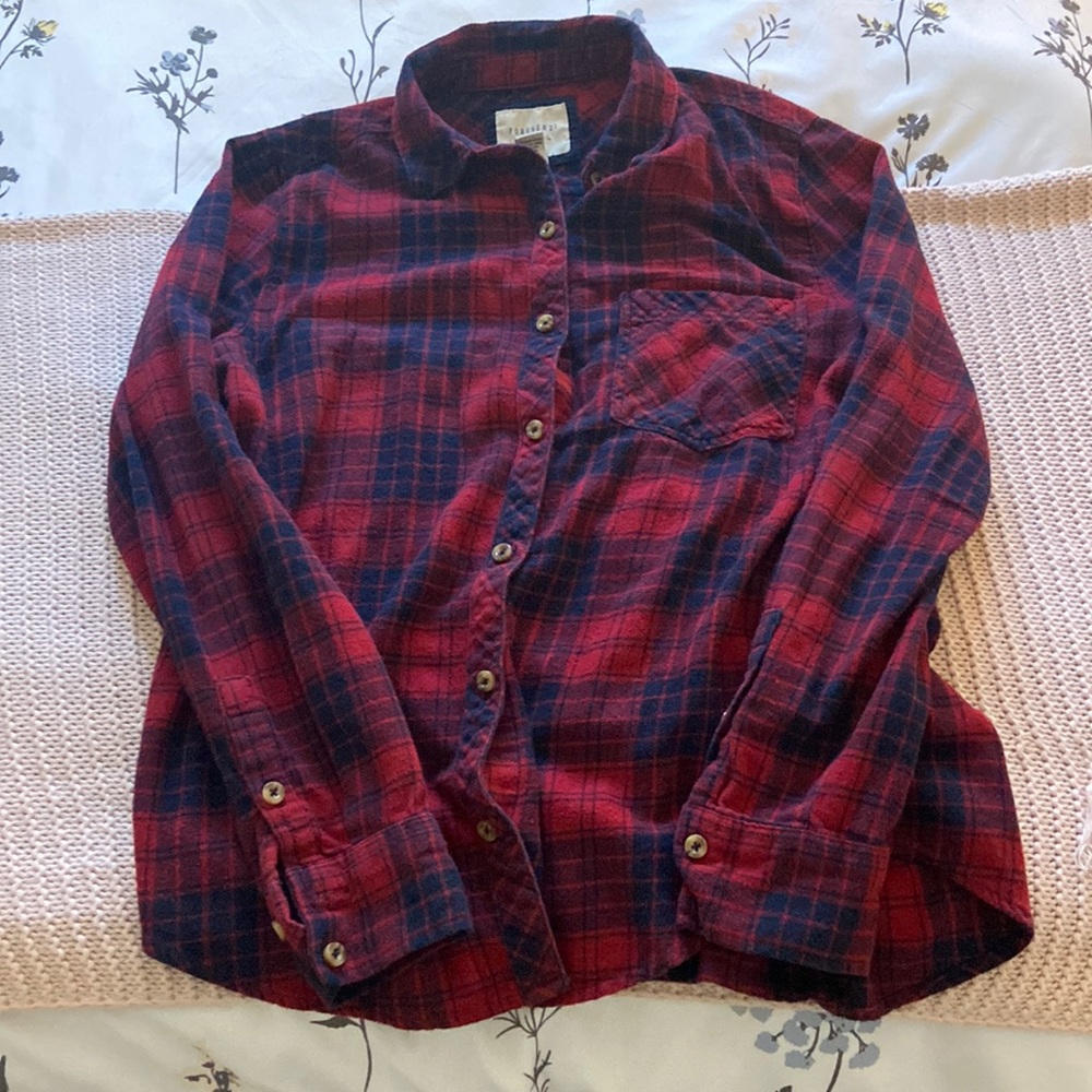 Forever 21 red flannel shirt